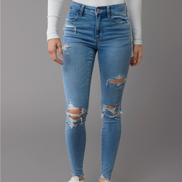 AE Next Level Ripped High-Waisted Jegging - Picture 3 of 5